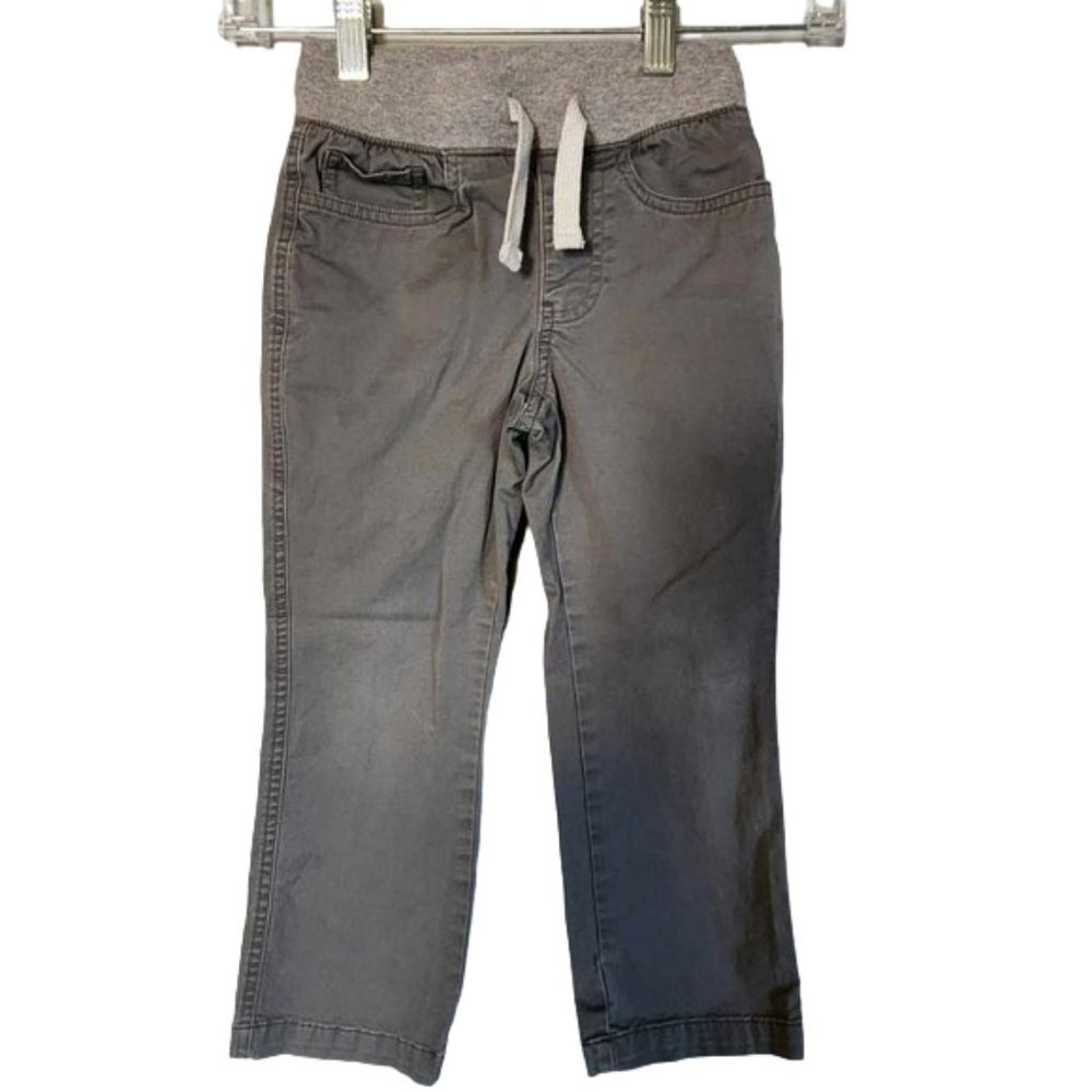 EUC Spotted Zebra Boys Gray Pants (Size 4-5)